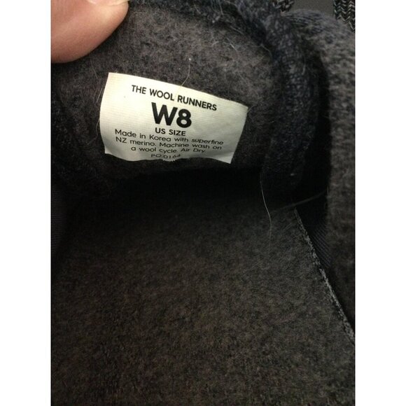 Allbirds Women's Merino Wool Runners Sneakers Breathable Lace Up Black Size W8 - Picture 6 of 6